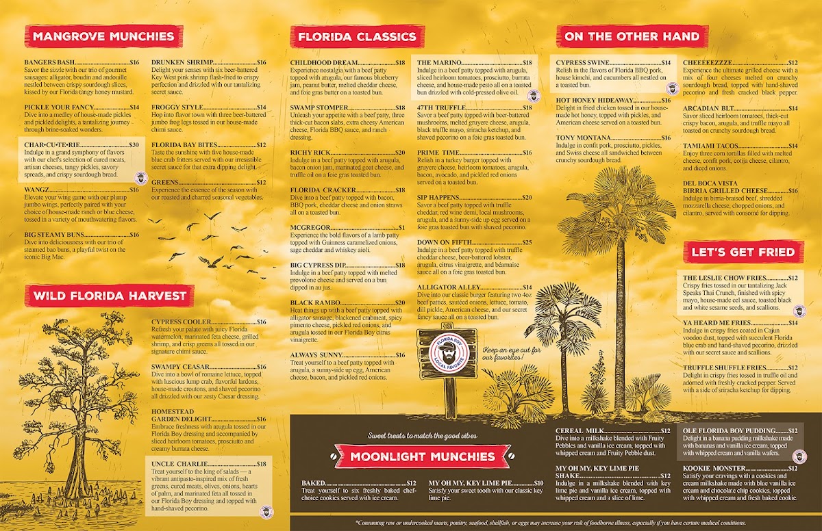 Menu - Florida Boy Burger Co. photo 1