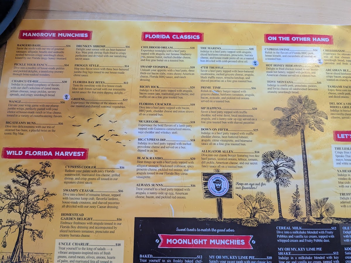 Menu - Florida Boy Burger Co. photo 10