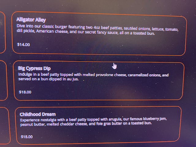 Menu - Florida Boy Burger Co. photo 3