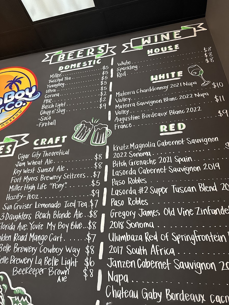 Menu - Florida Boy Burger Co. photo 8