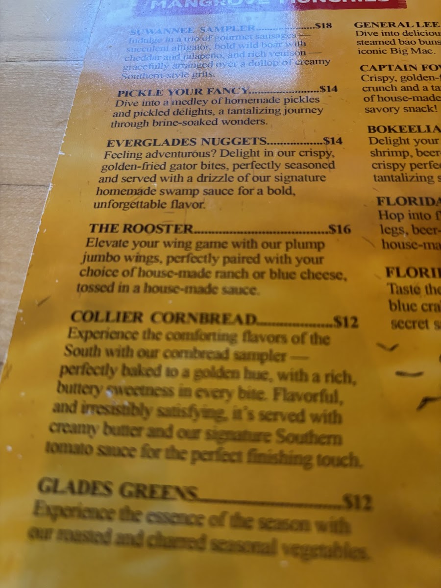 Menu - Florida Boy Burger Co. photo 9